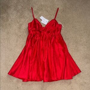 Aakaa Red Mini Dress